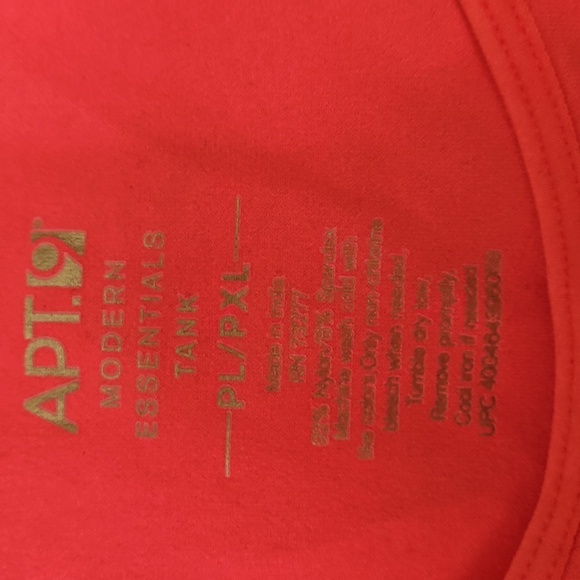 Apt. 9 Coral Tank Top, Stretchy, Light, Scoop Neck, Size PXL, NWOT - Picture 2 of 4